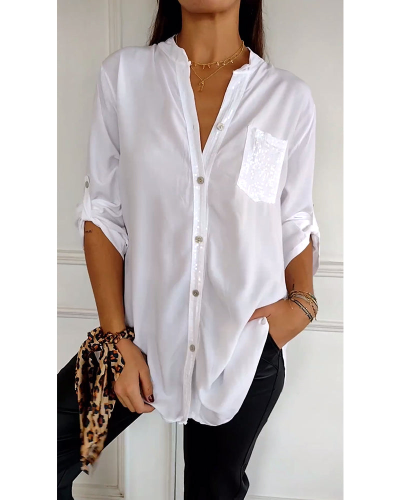 Adele - V-Neck Casual Top