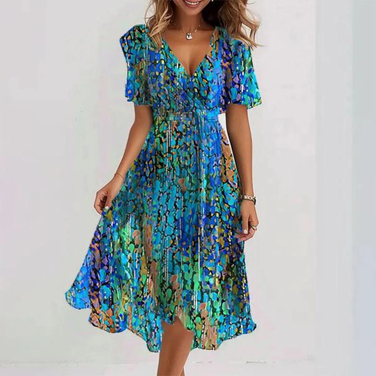 Nancy - Vibrant Women's Dress