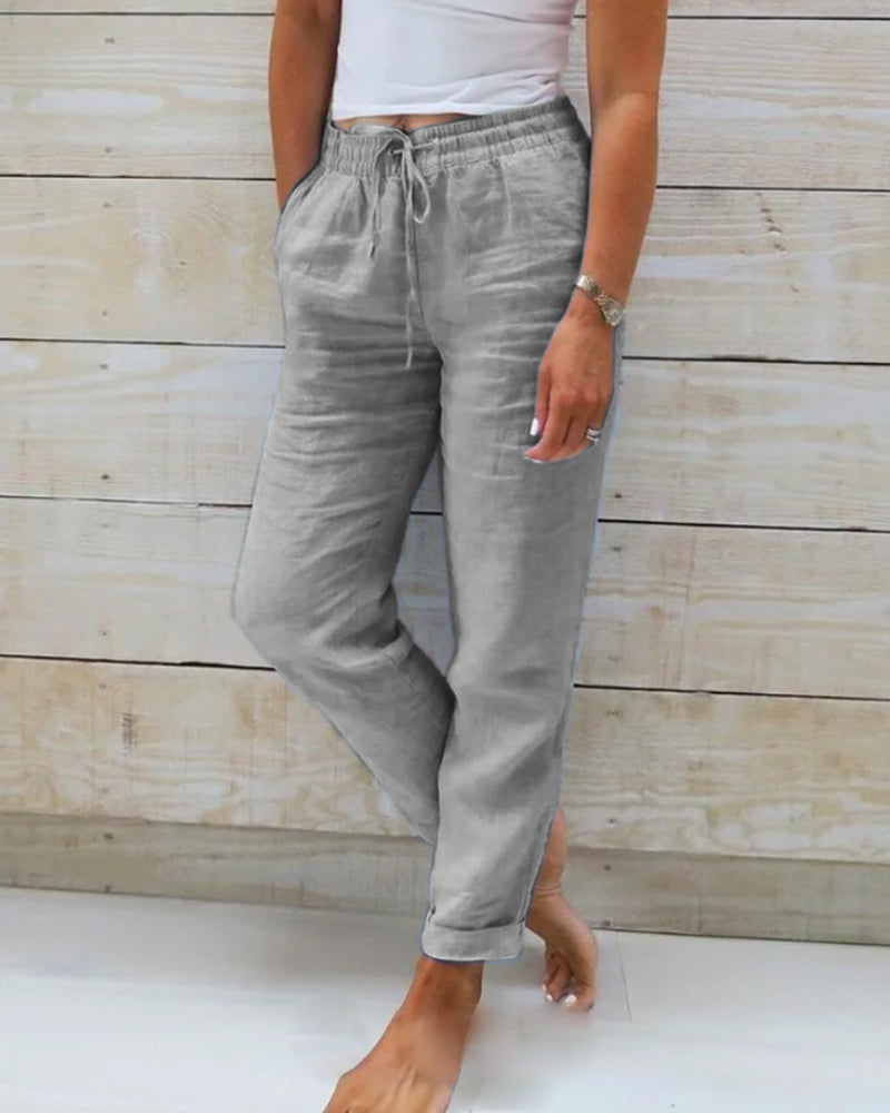 Mabel - Casual Straight Trousers