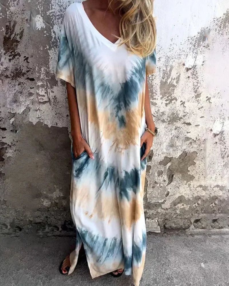 Freya - Tie Dye Boho Dress