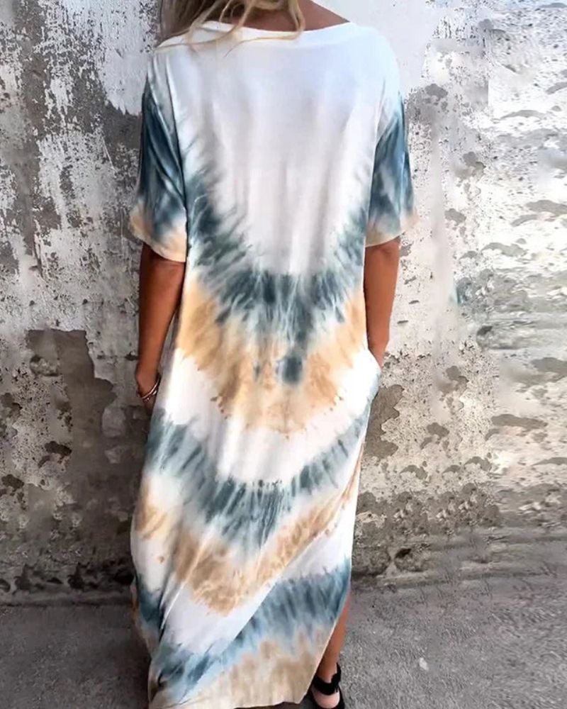 Freya - Tie Dye Boho Dress