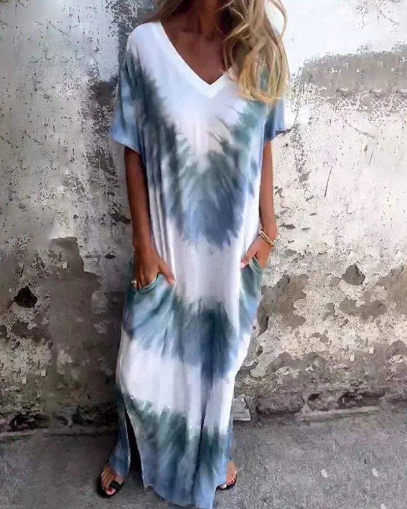 Freya - Tie Dye Boho Dress