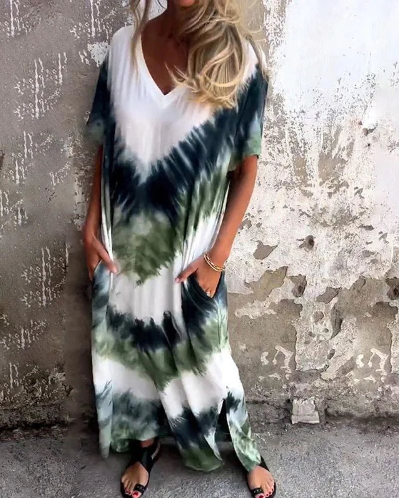 Freya - Tie Dye Boho Dress