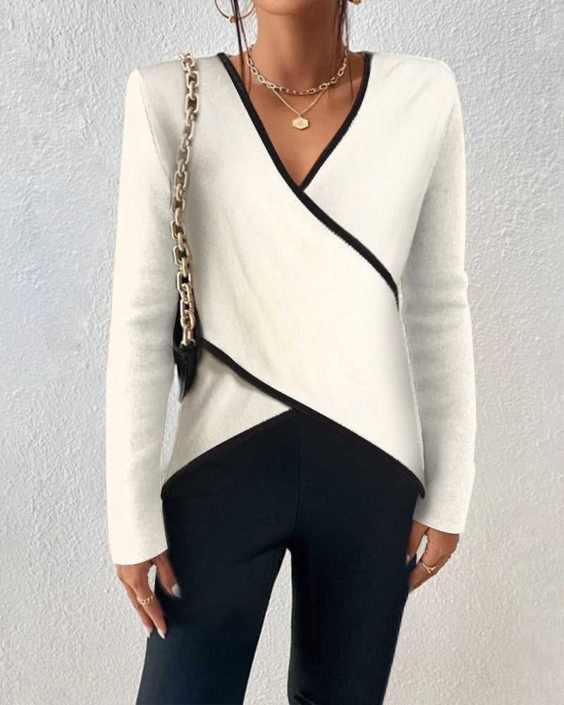 Emery - Elegant V-neck Sweater