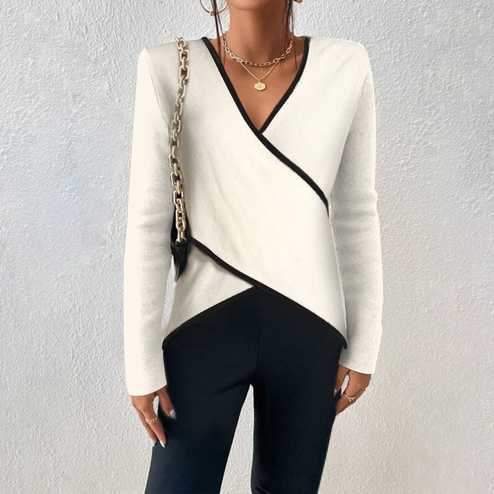 Emery - Elegant V-neck Sweater