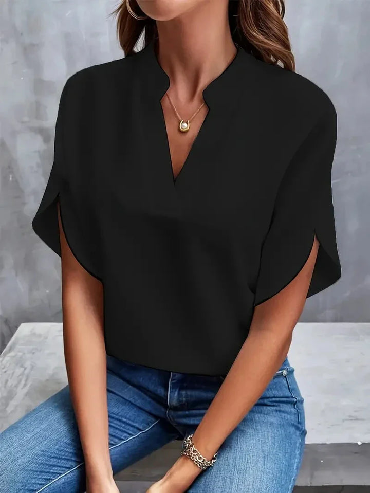 VOGUE - Classic V-Neck Top