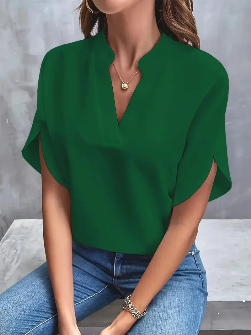 VOGUE - Classic V-Neck Top