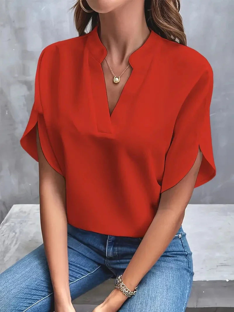 VOGUE - Classic V-Neck Top