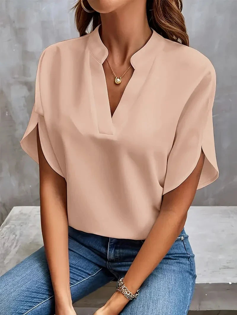 Hazel - Classic V-Neck Top