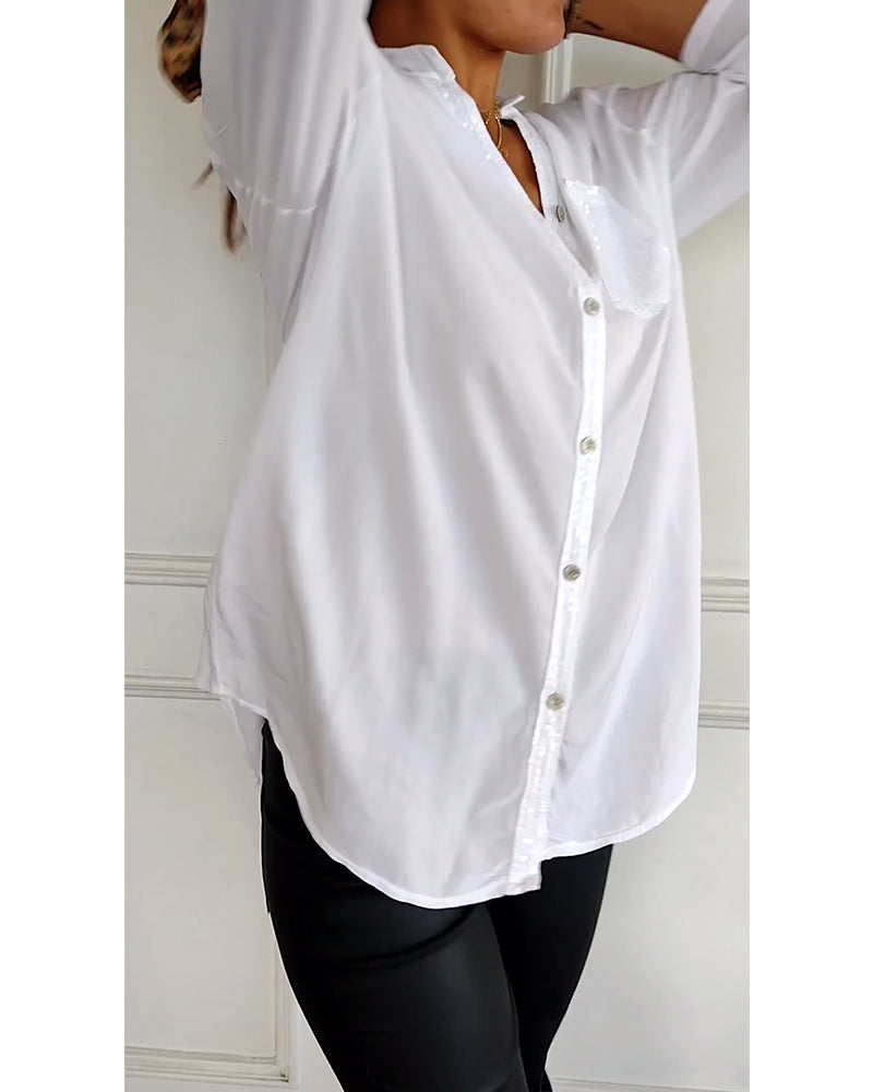 Adele - V-Neck Casual Top