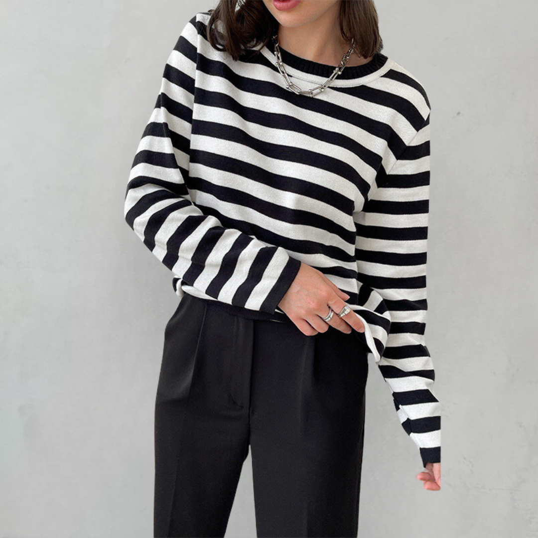 Yasmin - Elegant striped T-shirt