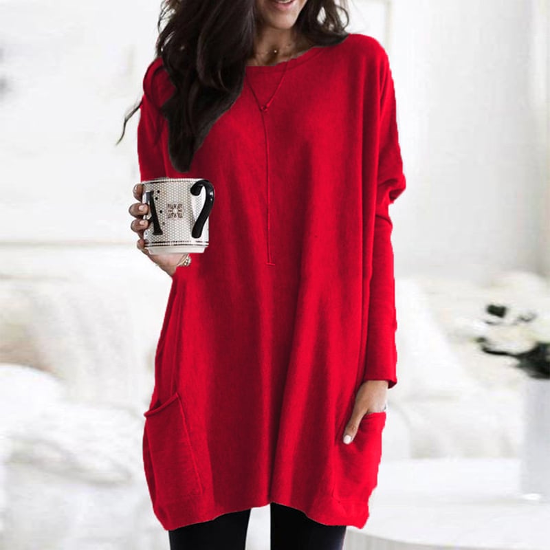 Iris - Pocket Long Sleeve Sweater