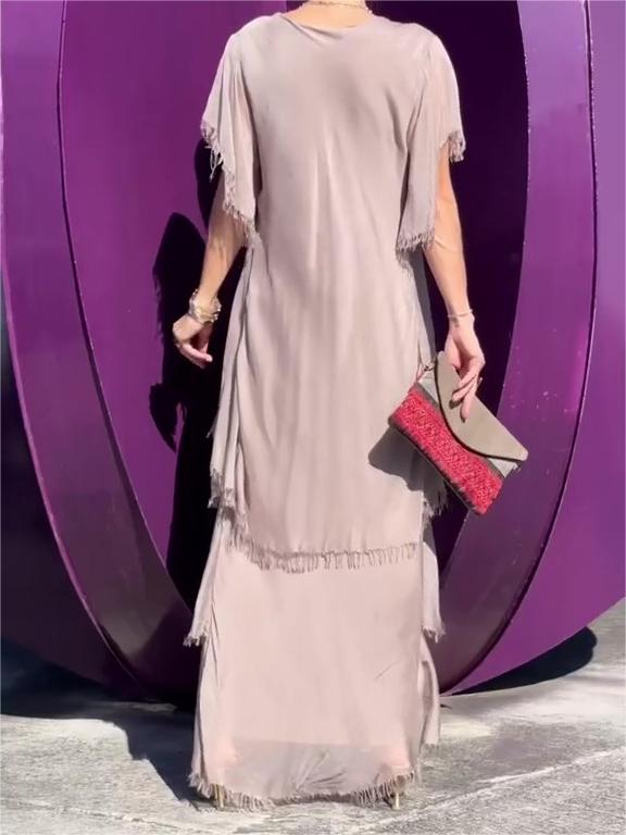 Jayne - Elegant V-neck Maxi Dress