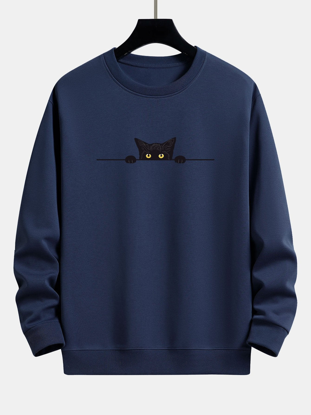 Savannah - Cozy Cat Print Sweatshirt