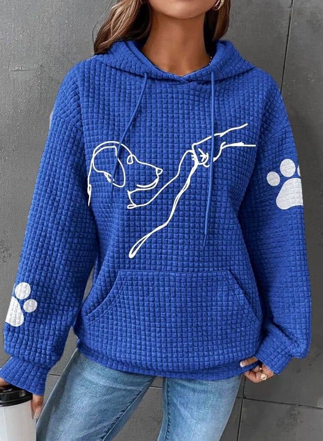 Brigitte - Paw Print Women's Sweater