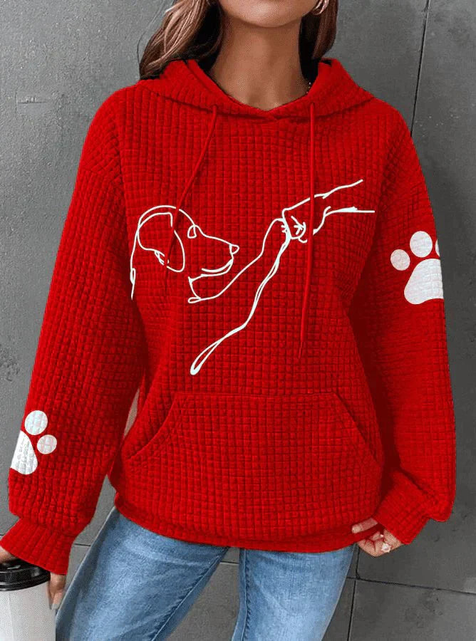 Brigitte - Paw Print Women's Sweater