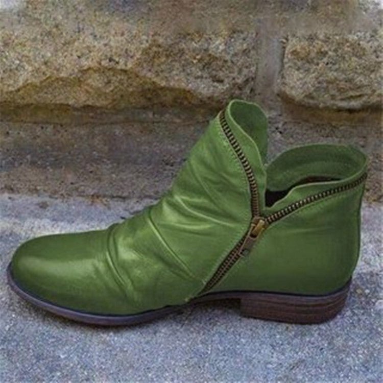 Neo - Leather Boots with Zip